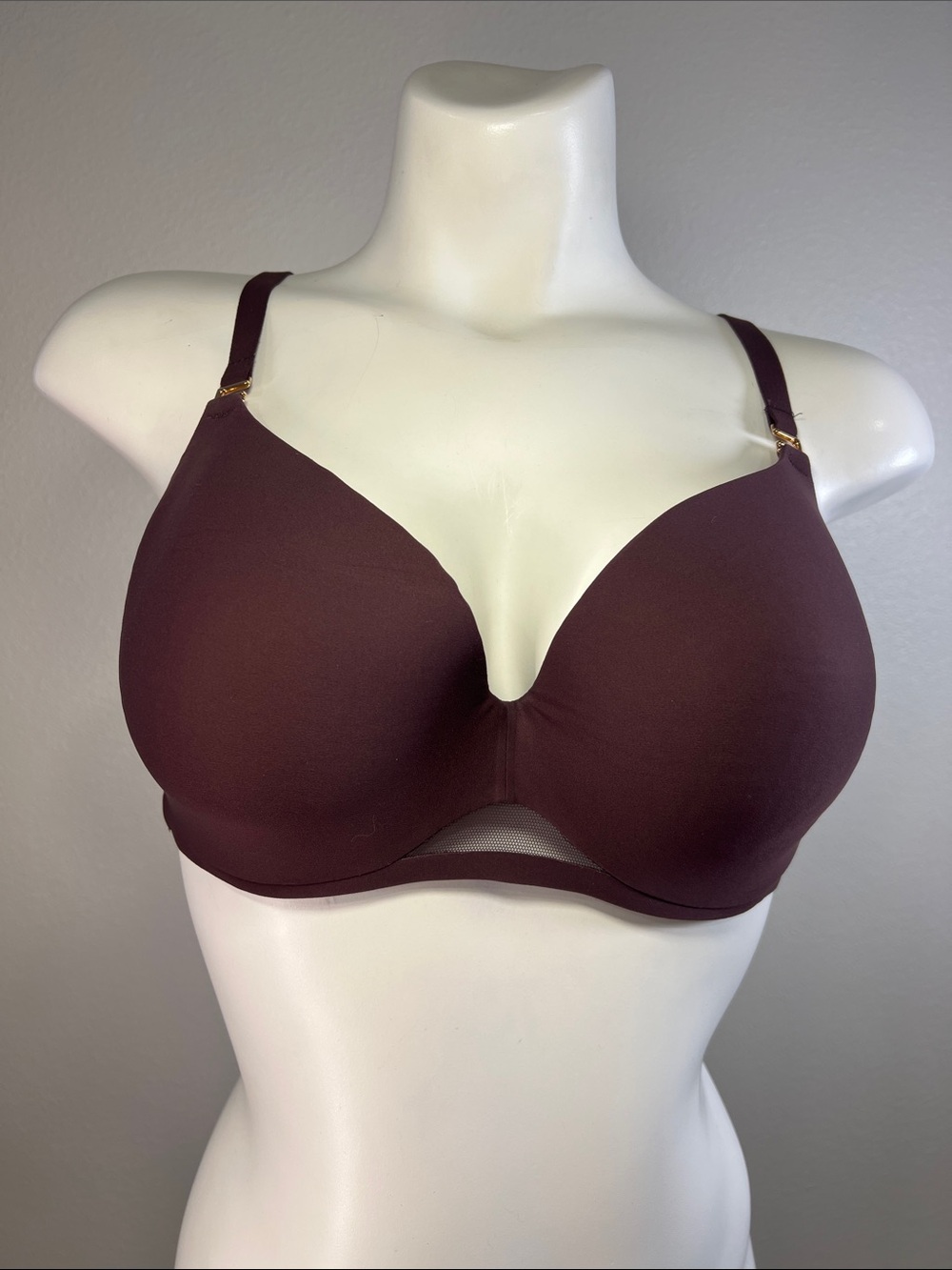 Soma Bodify Perfect Coverage Smooth Wireless Bra in Plum Raisin 38B